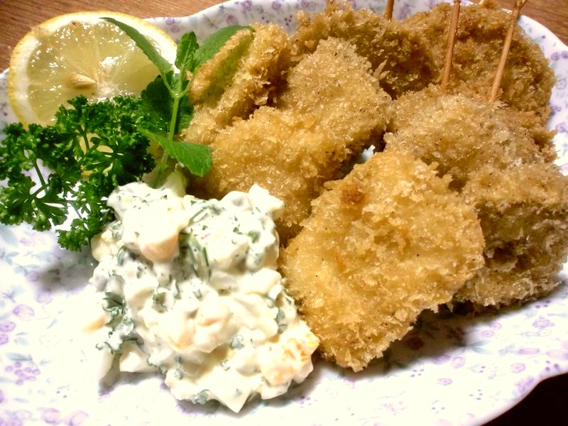 お豆腐のカツ タマネギのフライ 万能タルタルソース 菜食レシピ ベジタリアン ヴィーガン